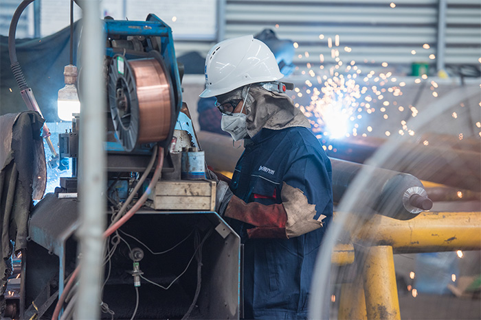 瑞昌网架焊接车间